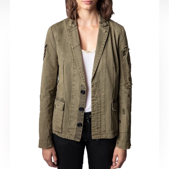 Zadig & Voltaire Virginia Grunge Spi Jacket Size XS - Picture 1 of 13